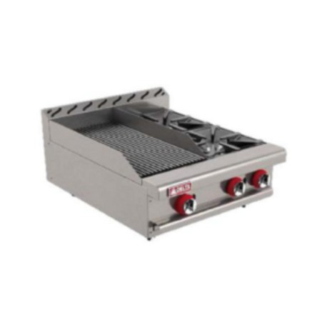 Asador Combianado + Plancha a Gas 1-ASR 2-Q-MASTER DELTA