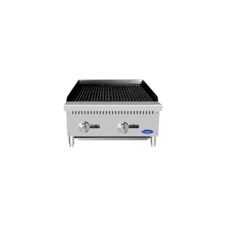 Asador gas, piedra 2 secciones: 0.6 m  ATCB-24 COOK RITE