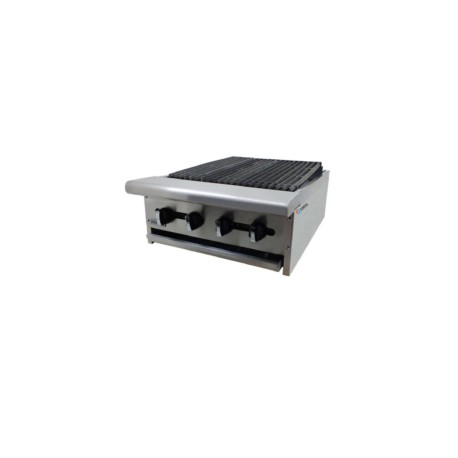 Asador Industrial a Gas Radiante 24″ 2 Quemadores AERB-24 ASBER