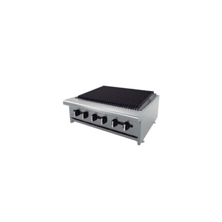 Asador Industrial a Gas Radiante 36″ 3 Quemadores AERB-36 ASBER