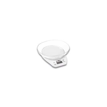 Báscula de Cocina 5 Kg Blanca BACITA-5BL RHINO