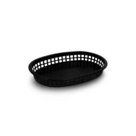 Canasta de plástico para centro de mesa, oblonga color negro CAMOB-N CALEDONIA