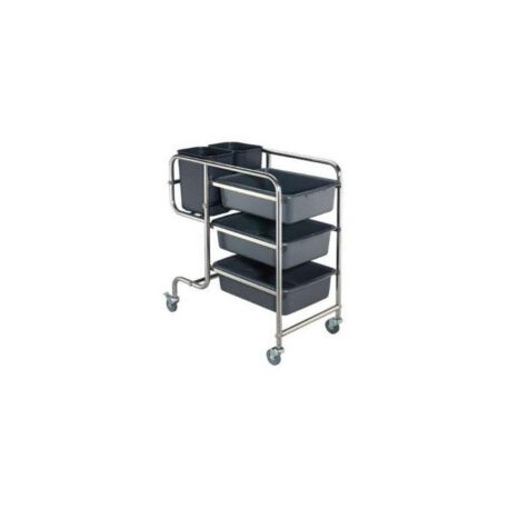 Carro Recolector de Loza Sucia 85 cm 3 Niveles RTC-5B MIGSA