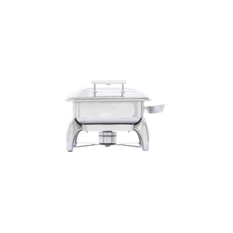 Chafer rectangular de lujo tapa de cristal S62293 ATOSA