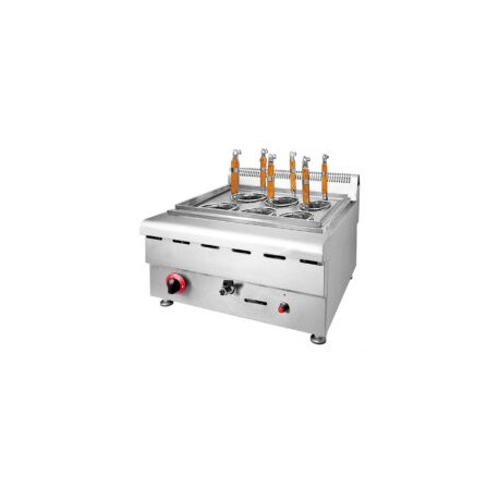 Cocedor Modular de Pastas a Gas 6 Canastillas 60 cm HGL-610 MIGSA