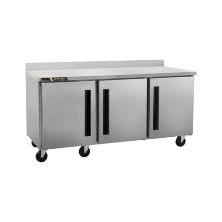 Congelador bajo barra 72”, puertas sólidas, mesa de trabajo CLUC-72F-SD-WT CENTERLINE