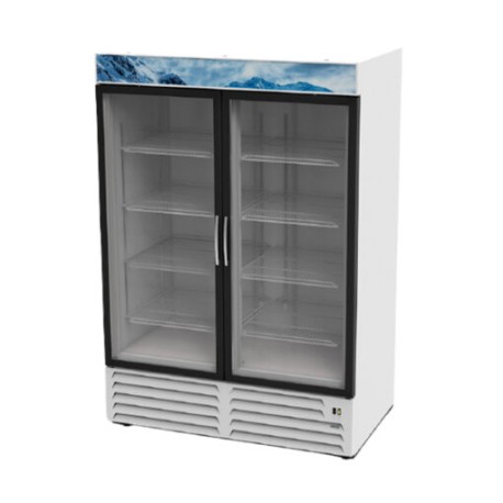 Congelador Comercial 2 Puertas de Cristal 37 Pies AFMD-37 ASBER