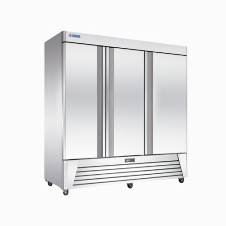 Congelador Industrial Vertical en Acero Inox. 3 Puertas Sólidas 72 Pies UR-78F-3 MIGSA