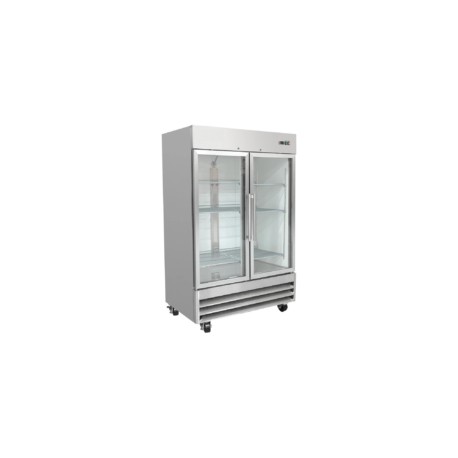 Congelador Vertical 2 Puertas de Cristal 41 pies ICEHAUS