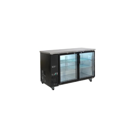 Contrabarra Refrigerada 2 Puertas de Cristal CBR-2PC-SS-01 ICEHAUS