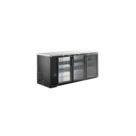 Contrabarra Refrigerada 3 Puertas de Cristal CBR-3PC-SS-01 ICEHAUS