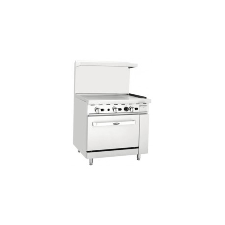 Estufa 1 plancha , 1 horno: 0.9 m ATO-36G COOK RITE