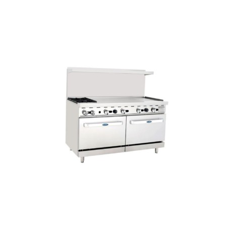 Estufa 2 quem, 1 pl “der” y 2 hornos: 1.5 m ATO-2B48G COOK RITE