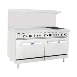 Estufa 2 quem, 1 pl “izq” y 2 hornos: 1.5 m ATO-48G2B COOK RITE