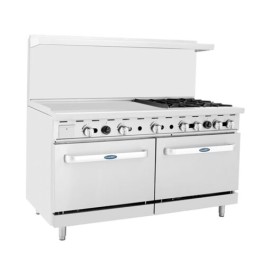 Estufa 4 quem, 1 pl “izq” y 2 hornos: 1.5 m ATO-36G4B COOK RITE