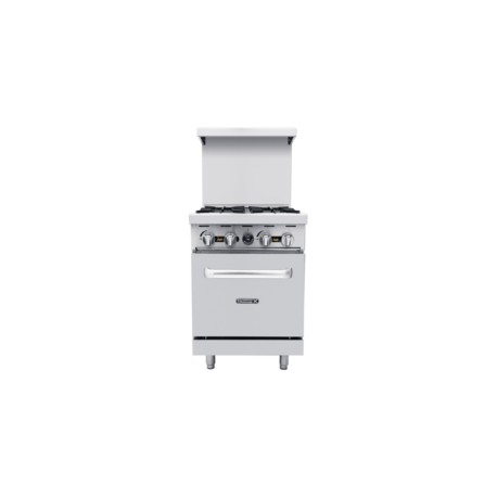 Estufa 4 quemadores, 1 horno: 0.6 m ATO-4B COOK RITE