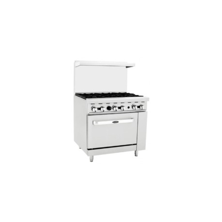 Estufa 6 quemadores, 1 horno: 0.9 m ATO-6B COOK RITE