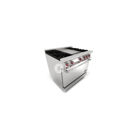 Estufa Combinada con 4 Quemadores y Plancha CG-41P DRAGO