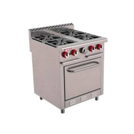Estufa Comercial 4 Quemadores + Horno a Gas H4-MASTER (Aquiles) DELTA