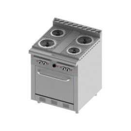 Estufa Comercial Eléctrica + Horno H4-E-MASTER (Aquiles) DELTA