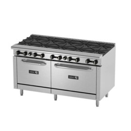 Estufa Industrial 10 Quemadores y 2 Hornos AER-B10-60 ASBER