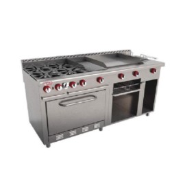 Estufa Múltiple + Asador + Plancha + Freidor + Gratinador + Horno Eléctrica EM-H-E-MASTER (Aquiles) DELTA