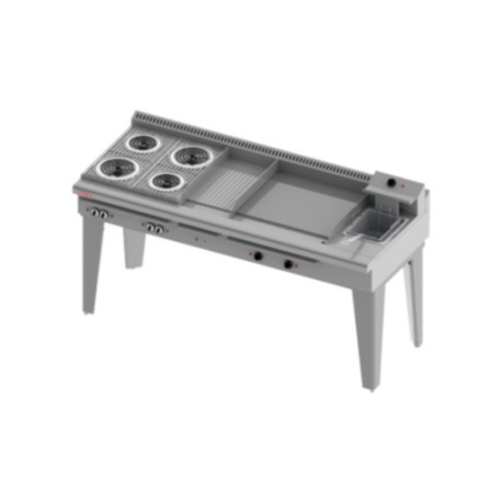 Estufa Múltiple + Asador + Plancha + Freidor Eléctrico EM-M-E-MASTER (Aquiles) DELTA