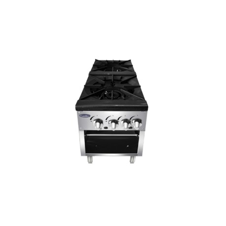 Estufón a gas de 2 secciones ATSP-18-2 COOK RITE