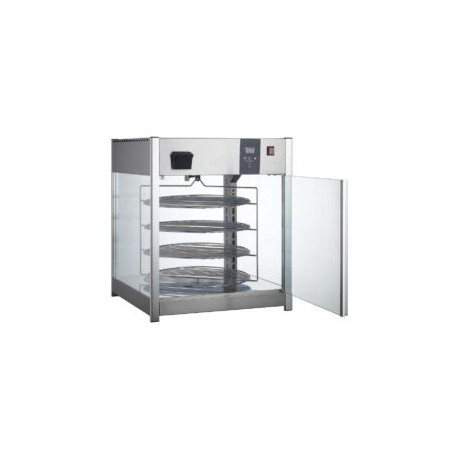 Exhibidor y Calentador de Pizza con Humedad y Parrillas Giratorias 60 cm RTR-158L MIGSA