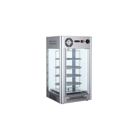 Exhibidor y Calentador de Pizza Parrillas Giratorias 47 cm RTR-108L MIGSA